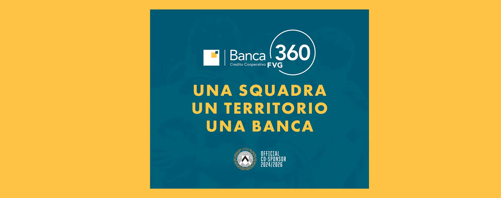 Banca 360 FVG nuovo co-sponsor di Udinese Calcio 